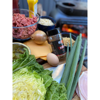 Cheeseburger Spring Rolls & Crispy Noodle Salad image