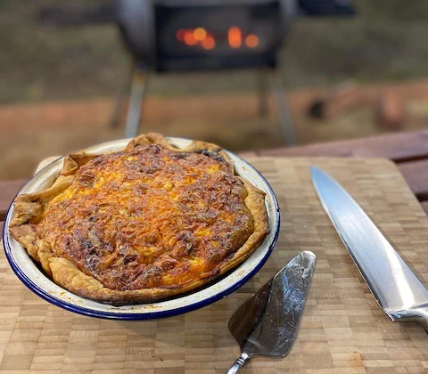 Winter Veg & Bacon Quiche Recipe image