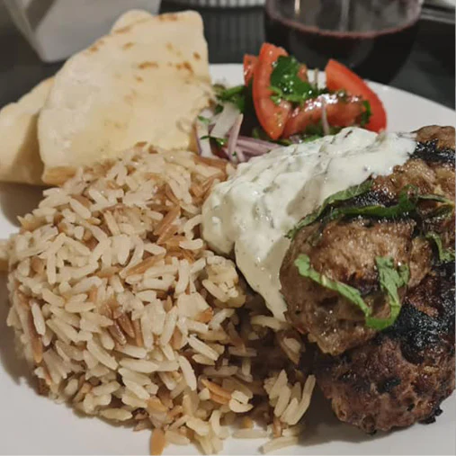 Lamb Kofta w/ Turkish Flatbread Recipe image