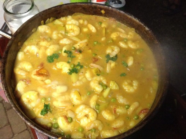 Curried Prawns image