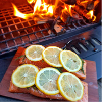 Cedar Plank Salmon and Chips Recipe image