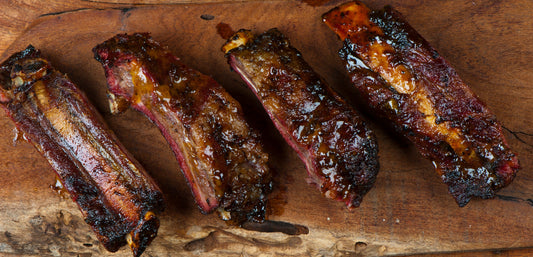 Brad's Beef short ribs with Sticky BBQ sauce glaze