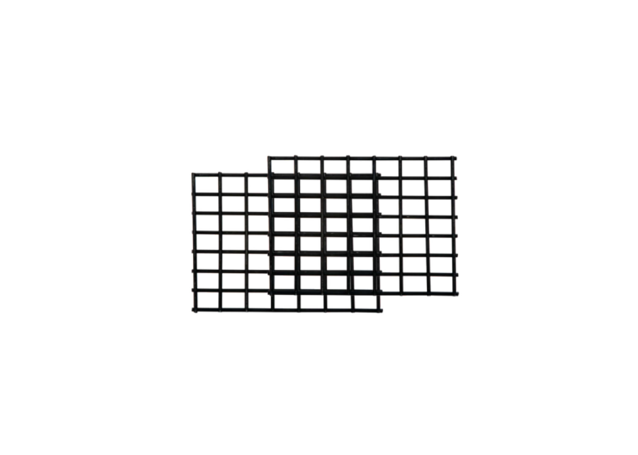 2 x Mesh Floor Fire Grates