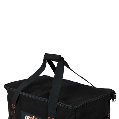 Ozpig Series 2 Heavy Duty Storage Bag – This black, soft-sided rectangular bag by Ozpig is made from durable cotton canvas and features sturdy handles, a zipper closure, and striking orange stitching. It also has a small partial Ozpig logo on the side and includes internal storage pockets to keep your accessories organized.