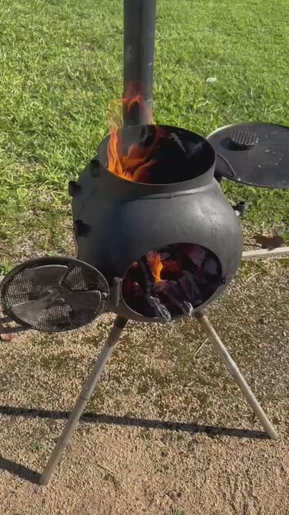 Ozpig Series 2 Portable Wood Fire Stove